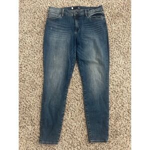 KUT from the Kloth Donna High Rise Skinny Jeans Medium Wash Blue Size 12